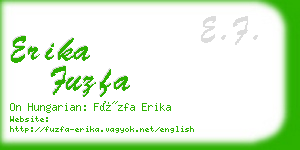erika fuzfa business card
